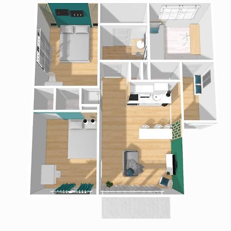 Home Ganusha Cosy 3 Chambres Parking Gratuit Balcon Grenoble Extérieur photo